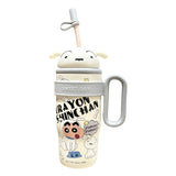 Maxbell Children Insulated Bottle with Carry Handle with Tea Infuser for Home White