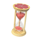 Maxbell Sand Clock Timer 30 Minutes Novelty Sandglass Timer for Games Office Cooking red