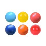 Maxbell 6 Pieces Wooden Rainbow Balls Colorful Counting Toys for Children Boys Girls