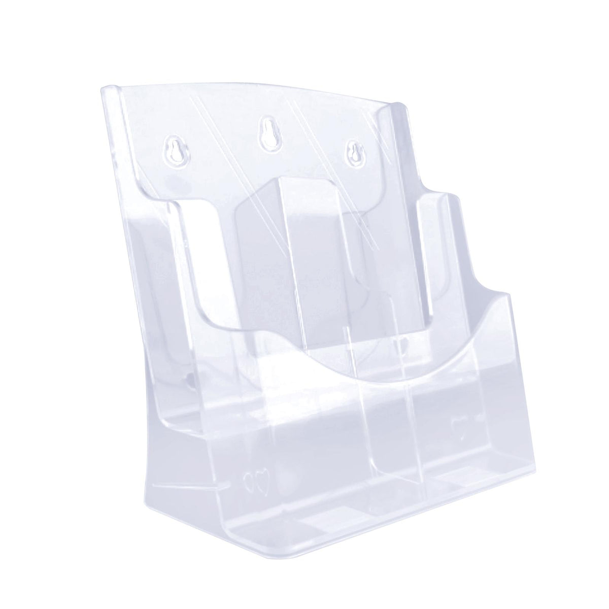 Maxbell Acrylic Brochure Holder Clear Display Stand for Booklets Magazines Pamphlets 2 Grid