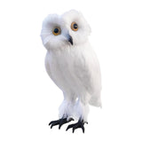 Maxbell Owl Statue Decoration Collection Funny Owl Figurine for Home Patio Fireplace Style C
