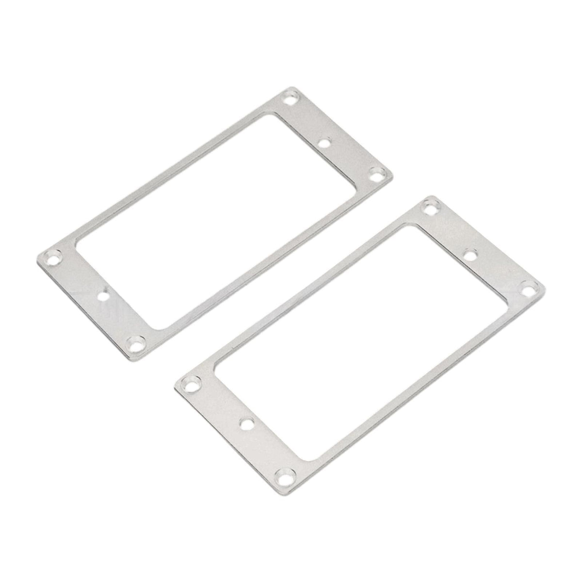 Maxbell 2 Pieces Humbucker Pickup Ring Bridge Pickup Accessory Pickup Frame Mounting Silver