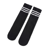 Maxbell Kids Mid Calf Socks Elastic Knee High Socks Breathable Tube Socks Boot Socks Black