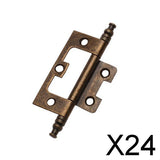 Maxbell 24xAntique Bronze Flush Doorhinge Gate Cupboard Cabinet Hinge with Finial