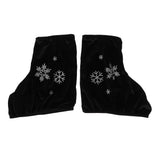 Maxbell 4pcs Ice Skate Boot Covers Protector for Figure Skating Velvet