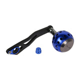 Maxbell Spinning Reel Handle Fishing Spinning Reel Handle Sturdy Fishing Reel Handle Blue with hole