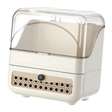 Maxbell Makeup Organizer Clear Lid Cosmetics Organizer for Bathroom Countertop Women Cream 2 Tier