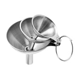 Maxbell 3 Pieces Kitchen Funnel Set Oil Liquid Funnel for Powder Filling Bottles