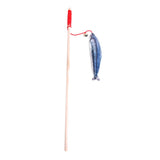 Maxbell Maxbell Cat Tease Stick Play Toy Kitty Amusement Fish Training Chaser Wand Saury