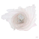 Maxbell 2pcs LED Isis Wing Glow Light Up Belly Dance Costume with Sticks Performance