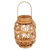 Maxbell Woven Candle Holder Rattan Candle Holder for Anniversary Dining Room Wedding