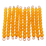 Maxbell Montessori Maths Material 10 Pieces Ten Beads Bar Kids Educational Toy Gift - Aladdin Shoppers