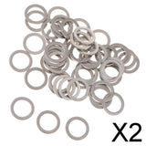 Maxbell 2x50x M14 Aluminum Oil Drain Plug Crush Washers Gaskets for Mazda 9956-41-400