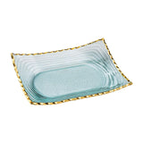 Maxbell Glass Fruit Bowl Dessert Display Stand for Dining Kitchen Counter Countertop M