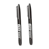 Maxbell 2Pcs Permanent Markers Drawing Card Writing Painting Oil based Paint Markers Black