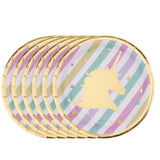 Maxbell 18pcs Unicorn Round Disposable Paper Plates Birthday Party Tableware DIY 7"