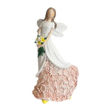 Maxbell Angel Figurine Collection Gift Accessories Ornaments Supplies Cute Miniature White Pink