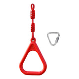 Maxbell Gymnastics Rings for Kids Fitness Trapeze for Playground Accessories Workout Red