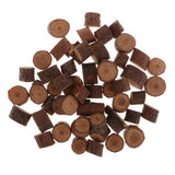 Maxbell 50 Pieces Natural Wood Round Log Slices Discs and 60 Pieces Wooden Numbers