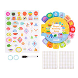 Maxbell Busy Sticker Book Homeschool Activities Learning Toy for Birthday Gifts Kids Shape Cognitive