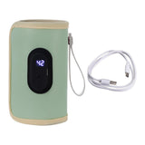 Maxbell Portable Bottle Warmer Milk Breast Milk Bottle Heater for Business Trip Home green