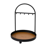 Maxbell Desktop Jewelry Organizer Key Bowl Key Holder for Entryway Cufflinks Entrance Brown