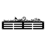 Maxbell Medals Wall Organizer Iron Wall Mounted Race Medal Hanger Display for Soccer style  B