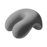 Maxbell Neck Cushion Non Slip Memory Foam for Men Women Desk Sleeping Napping Pillow Light Gray