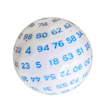 Maxbell 100 Sided Dice Acrylic Compact Large D100 Dice for Board Game Table Game Blue