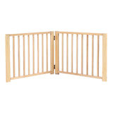 Maxbell Maxbell Multifunctional Expandable Accordion Dog Gate Wood for Lawn Garden Outdoor 60x43cm