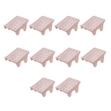 Maxbell 10Pcs Shoe Rack Organization Storage Shelf Display Stand for Entryway Garage Pink