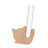 Maxbell Mini Glass Plant Pot Kids Adults Kitchen Test Tube Flower Vase Fridge Magnet Dog 6x12cm