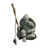 Maxbell Sandstone Statue Art Miniature Figurine for Micro Landscape Garden Flowerpot Style B