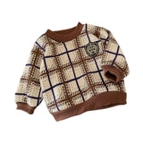 Maxbell Toddlers Sweater Soft Comfortable Washable Pullover Sweater Top for Baby Kids Light Brown
