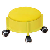 Maxbell 360° Rotating Low Roller Seat Stool Kids Women for Salons Living Room Garage Yellow