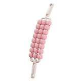 Maxbell 3 Row Roller Massage Stick Tool Calf Rolling Massager for Body Thigh Abdomen Pink