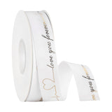 Maxbell 3xValentine's Day Ribbon Romantic DIY Crafts for Greeting Cards Holiday Wreath White