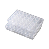 6x Bead Organizer Box for Fishing Tackle with Label Stickers Bracelet Making White