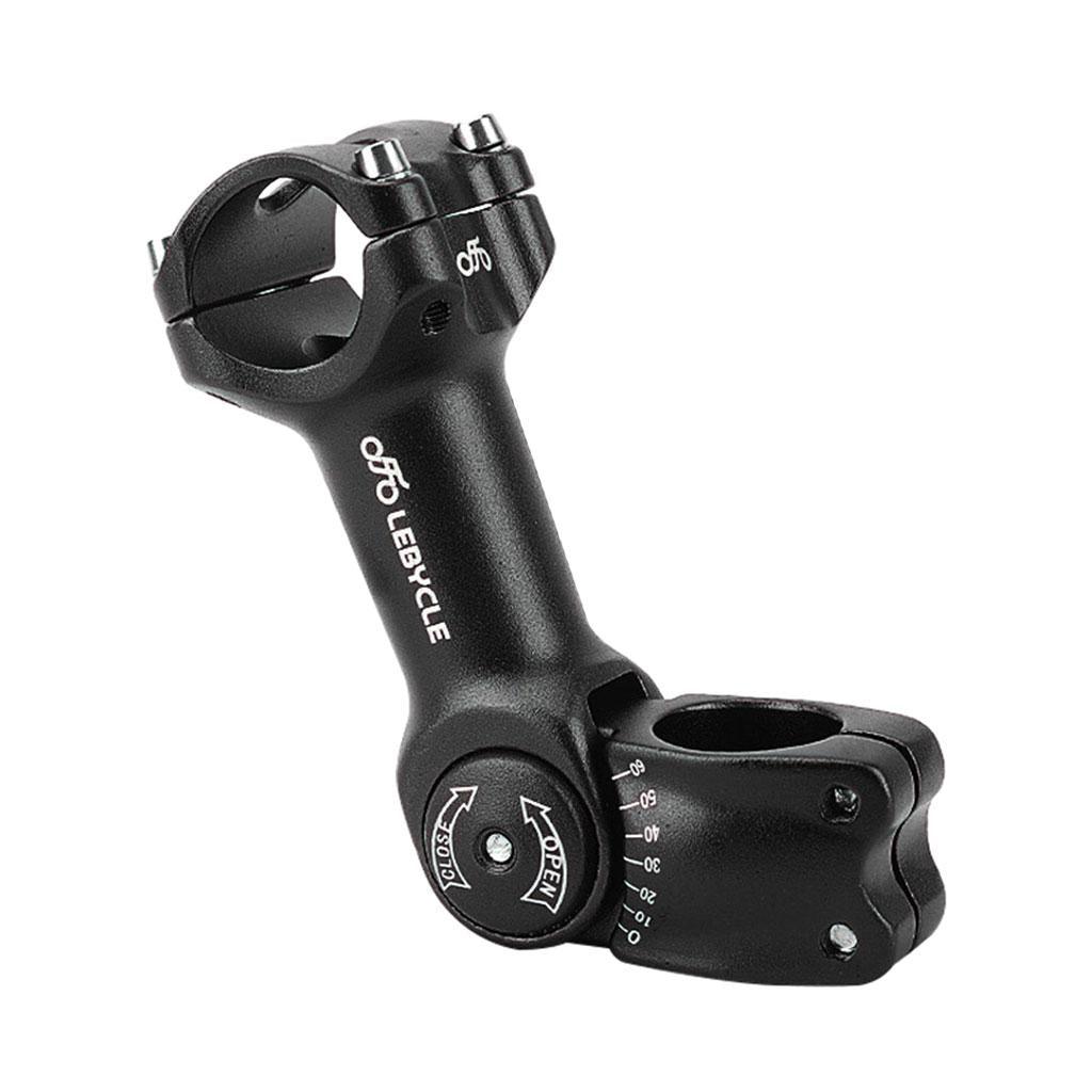 Maxbell Maxbell Aluminium Alloy Bicycle Stem Handlebar Accessories Riser for Track Bike MTB black 31.8X125mm