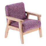 Maxbell 1/12 Scale Dollhouse Miniature Furniture Single Sofa Chair Purple - Aladdin Shoppers