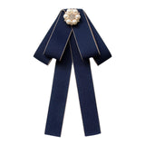 Maxbell Bow Tie for Women Ladies Pre Tied Bowtie for DIY Costume Accessories Working Blue