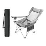 Maxbell Folding Camping Chair Compact Foldable Chair for Lawn Barbqeu Outdoor Sports Grey