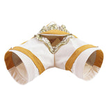 Maxbell Hamster Hideout Portable Habitat Guinea Pig Tunnel for Small Pets Ferret Rat L Yellow