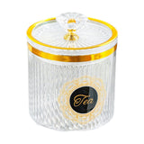 Maxbell Food Storage Container Nuts Canister for Serving Tea Cookies Pasta Tea label clear