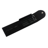 Maxbell Maxbell 5X Eyebrow Scissors Stainless Steel Slant Tip Flat Point Tweezers Black