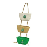 Maxbell Wall Hanging Basket Cartoon 3 Tiers Storage Bin for Laundry Bathroom Kitchen