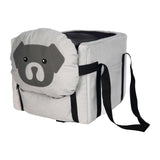 Maxbell Dog Car Seat Washable Sturdy Comfortable Anti Slip Bottom Travel Carrier Bed Gray