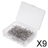Maxbell 9xCrystal Diamond Head Wedding Corsage Floral Bouquet Pins  200pcs 38x6mm