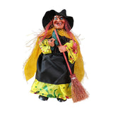 Maxbell Halloween Witch Decoration Party Prop for Mantel Table Centerpiece Fireplace Gold Cape