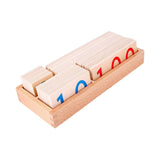 Maxbell Small Wooden Number Cards with Box for Children's Day Preschool Kid Birthday
